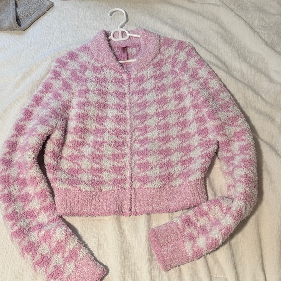 SKIMS Sweaters - SKIMS Pink and White Women's Sweater